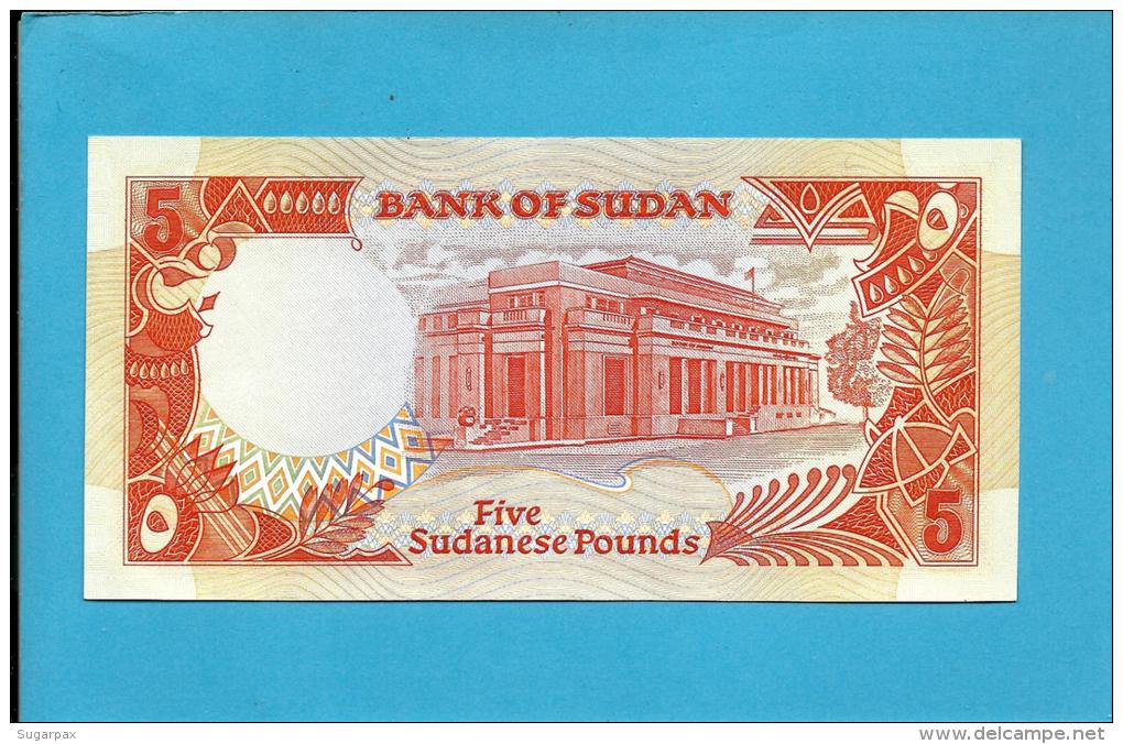 SUDAN - 5  SUDANESE POUNDS - 1991 - P 45 - UNC. - 2 Scans - Sudan