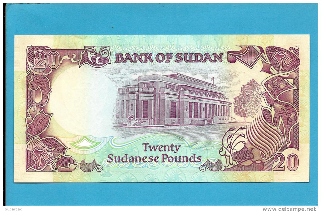 SUDAN - 20  SUDANESE POUNDS - 1991 - P 47 - UNC. - 2 Scans - Sudan