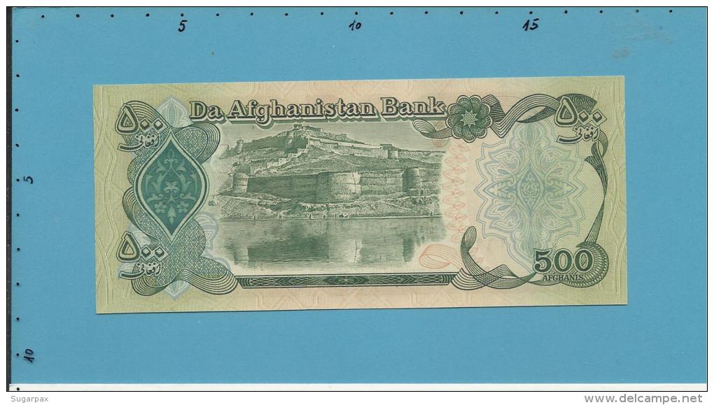 Afghanistan - 500 Afghanis - SH 1370 ( 1991 ) - P 60 C - UNC. - 2 Scans - Afghanistan