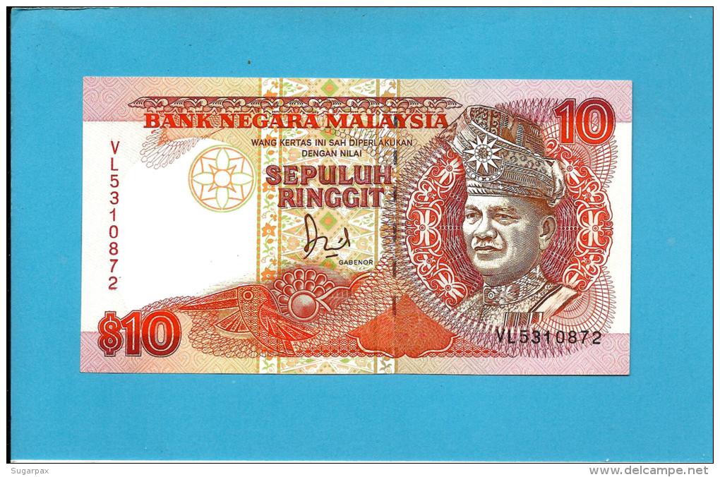 MALAYSIA - 10 RINGGIT -  ND (1989 ) - P 29 - Sign. Datuk Jaafar Hussein - Printer TLDR - King T. A. Rahman - 2 Scans - Malaysie