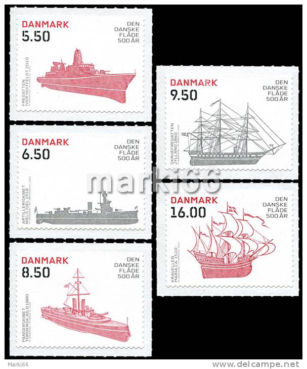 Denmark - 2010 - 500th Anniversary Of Danish Maritime - Mint Stamp Set - Ongebruikt