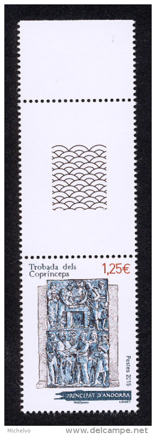 Andorre 2015 - Yv N° 768 ** - Rencontre Des Coprinces (Trobada Dels Coprinceps) (Mi N° 789) - Unused Stamps