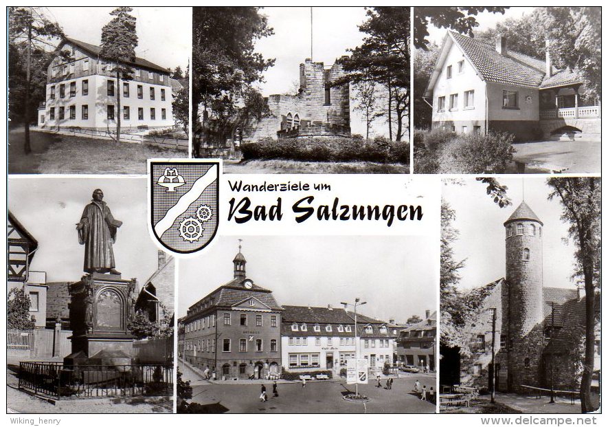 Bad Salzungen - S/w Mehrbildkarte 20 - Bad Salzungen