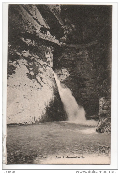 SUISSE . SCHWEIZ . AM TRÜMMELBACH - Réf. N°10019 - - Autres & Non Classés