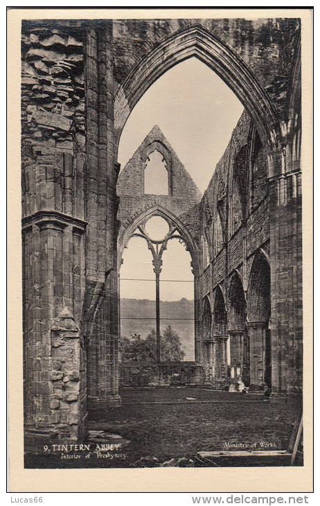 TINTERN ABBEY INTERIOR OF PRESBYTERY - Monmouthshire