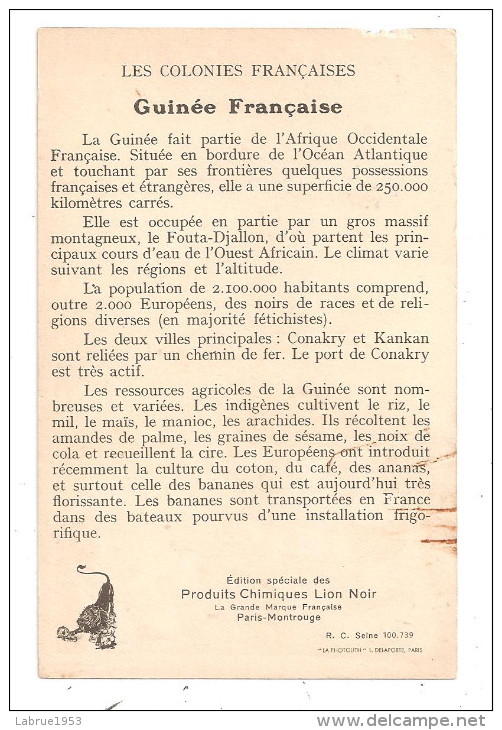 La Guinée- Colonies Françaises-(A.6623) - Guinée