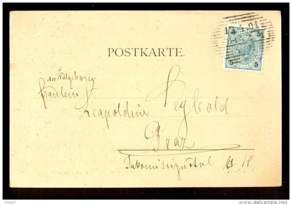 Hans Zatzka Strafe Muss Sein  - A. Ackermann Kunstverlag No. 942 / Year 1901 / Old Postcard Circulated - Zatzka