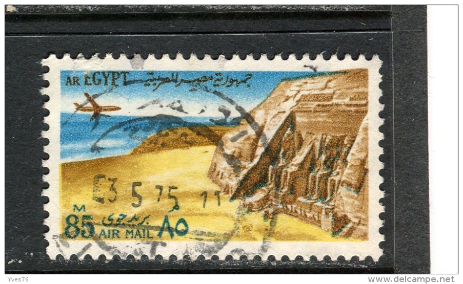 EGYPTE - Y&T Poste Aérienne N° 133° - Temple D'Abou-Simbel - Airmail