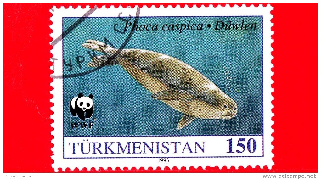 Turkmenistan - Nuovo Oblit. - 1993 - Foca Del Mar Caspio - WWF - The Caspian Seal - Swimming - 150 - Turkmenistan