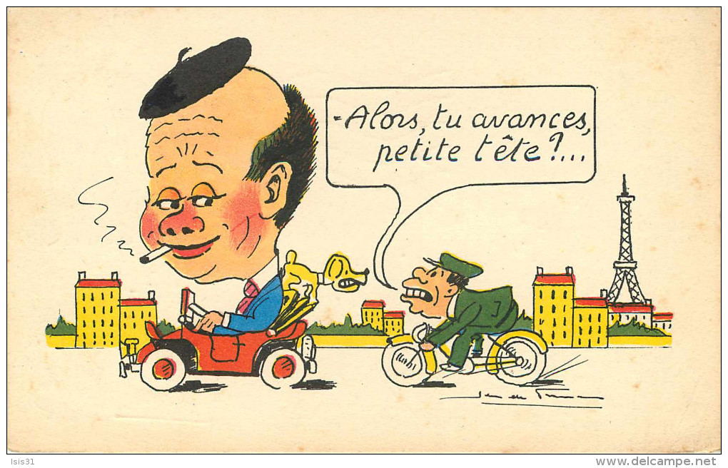 Illustrateurs - Illustrateur Jean De Preissac - Humour - Humoristiques - Alors , Tu Avances , Petite Tête ? - état - Preissac