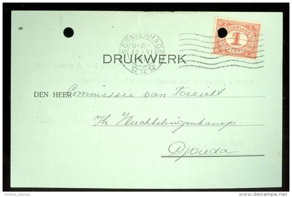 WW-1 * HANDGESCHREVEN BRIEFKAART COMITE VLUCHTELINGEN Uit 1917 Van 's-GRAVENHAGE Naar GOUDA (9819g)) - Brieven En Documenten