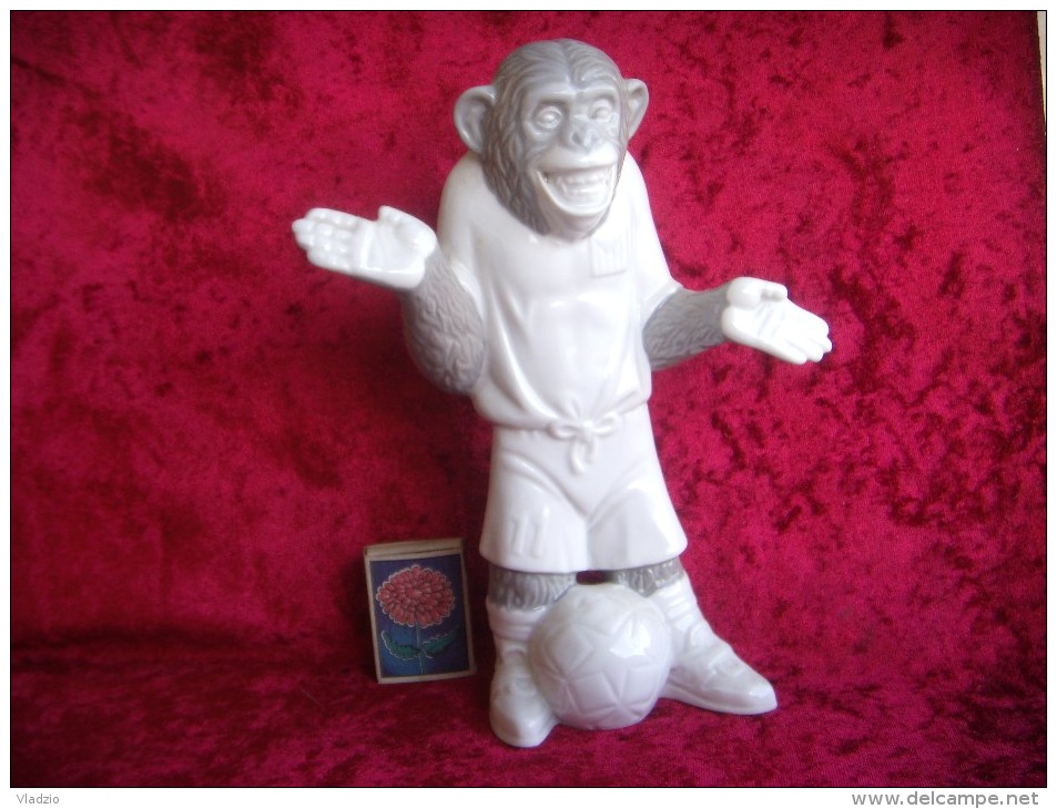 Monkey - Eck. A series of people-beasts. Porcelain. Height - 22 cm. Ukraine. Korosten.