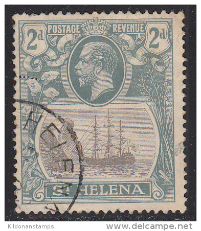 St. Helena 1922-37 Cancelled, 'broken Mainmast', See Desc, Sc# , SG 100a - Isla Sta Helena