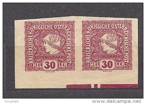 AUSTRIA Österreich 1916 MH (*) Mi 216 Zeitungsmarken . Newspaper Stamp - Unused Stamps