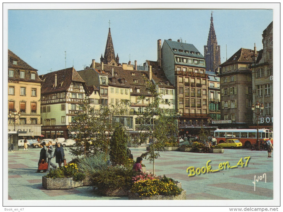 {41149} 67 Bas Rhin Strasbourg , Place Kléber ; Animée , Bus , Voitures , Commerces - Strasbourg