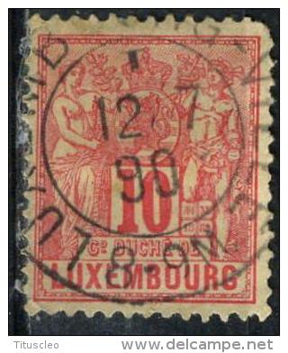 LUXEMBOURG 51° 10c Rose Allégorie (10% De La Cote + 0,15) - 1882 Allegory