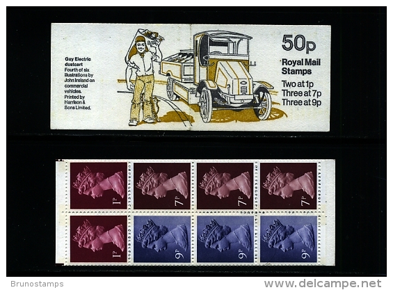 GREAT BRITAIN - 50 P.  BOOKLET  DUSTCART   7 P.  LB  MINT NH  SG  FB 6b - Libretti