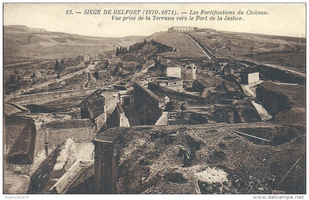 TERRITOIRE DE BELFORT - 90 - BELFORT - Siège - Les Fortifications Du Château - Belfort – Siège De Belfort