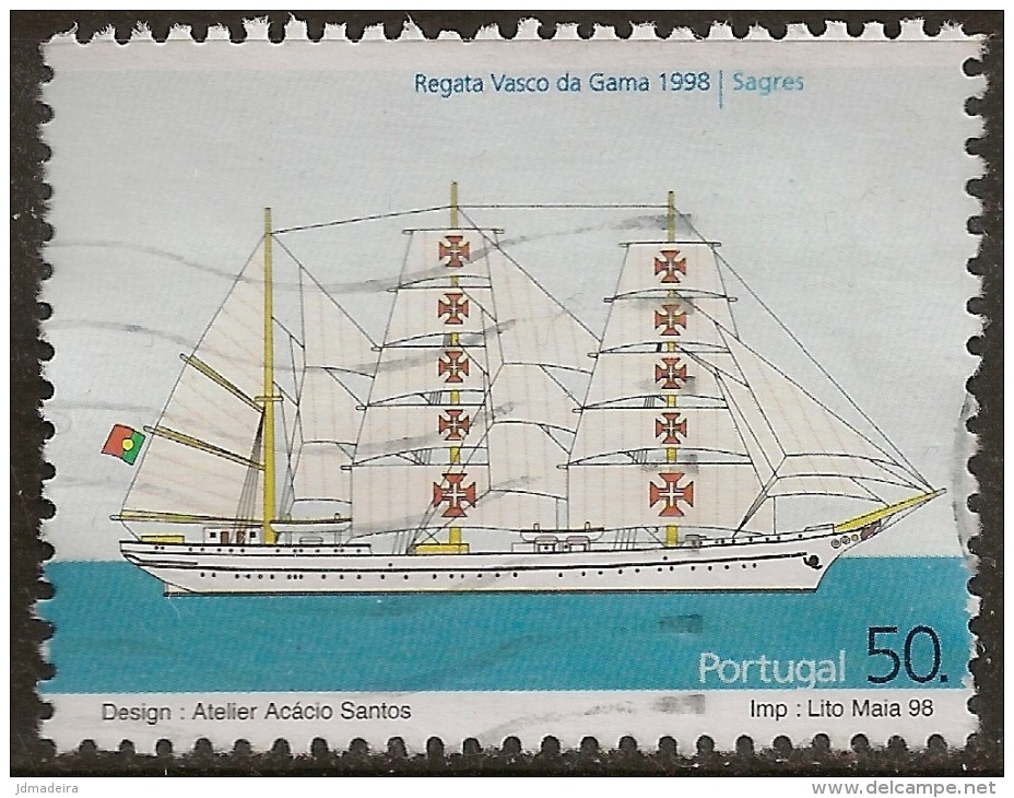 Portugal - 1998 Vasco Da Gama Boat Race - Used Stamps