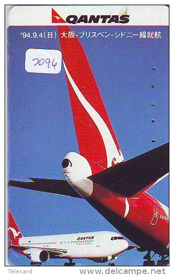 Télécarte  * QANTAS (2096) Phonecard Airplane * Flugzeug Avion * AVION * AIRLINES * - Airplanes