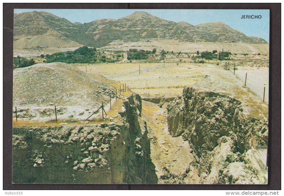 Ancient Walls Of Jericho & Mountain Of Temptation - Unused 1970s - Please See Scans - Palestine
