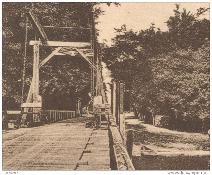 ALTE POSTKARTE GRUSS AUS PRIEROS-BRÜCK GASTHOF ZUM WASSERSPORT BES. W. ROSCHINSKI HEIDESEE Prierosbrück Gräbendorf Cpa - Brueck