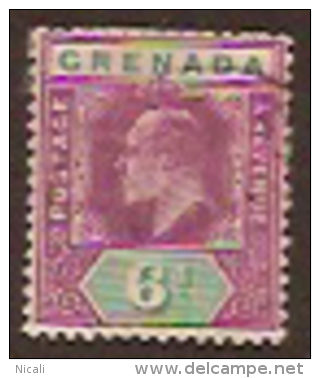 GRENADA 1904 6d KEVII SG 72 U CZ75 - Granada (...-1974)