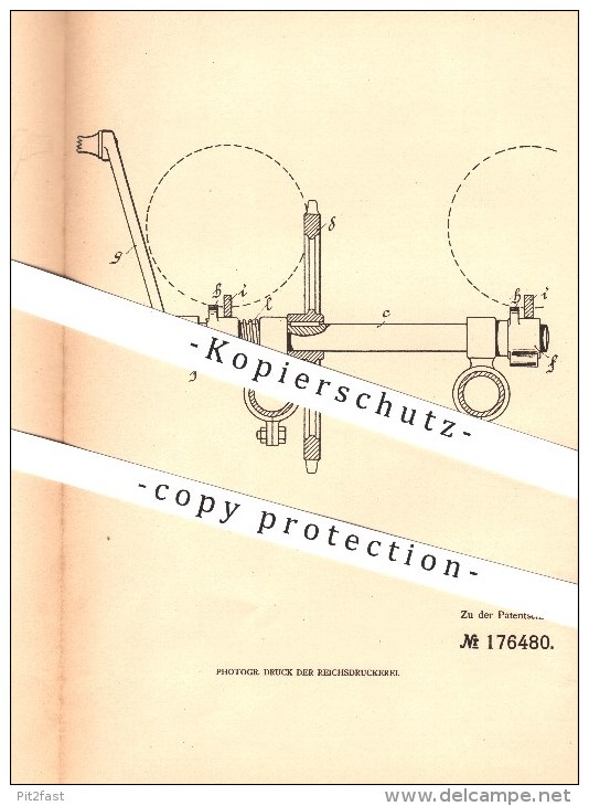 Original Patent - Hugo Wegelin In Augsburg , 1904 , Kurbel Für Motorräder , Motorrad , Fahrzeugbau , Kurbelwelle !!! - Motorräder