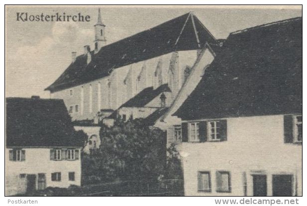 ALTE POSTKARTE STETTEN & HECHINGEN KLOSTERKIRCHE BURG HOHENZOLLERN Castle Chateau Fort Cpa Postcard Ansichtskarte AK - Hechingen