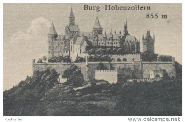 ALTE POSTKARTE STETTEN & HECHINGEN KLOSTERKIRCHE BURG HOHENZOLLERN Castle Chateau Fort Cpa Postcard Ansichtskarte AK - Hechingen