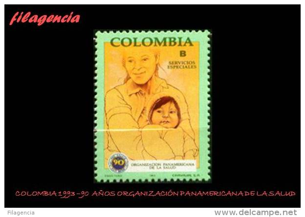 AMERICA. COLOMBIA MINT. 1993 90 AÑOS DE LA ORGANIZACIÓN PANAMERICANA DE LA SALUD - Colombia