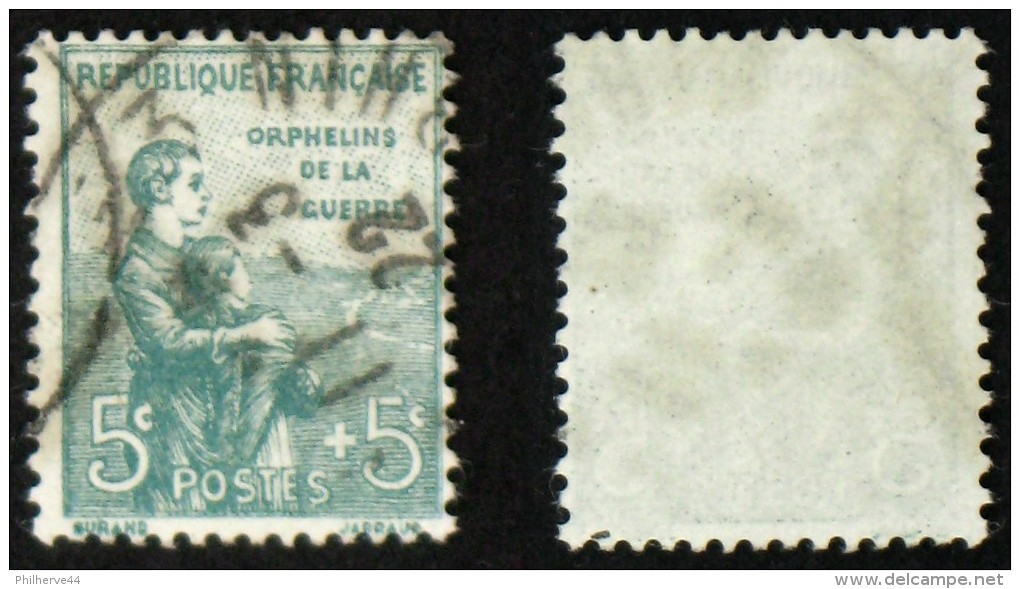 N° 149 ORPHELIN 5+5c TB Oblit Cote 20€ - Oblitérés