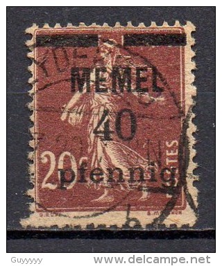 Memel - Memelgebiet - 1920/21 - Yvert N° 22 - Usati