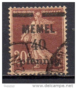 Memel - Memelgebiet - 1920/21 - Yvert N° 22 - Gebraucht