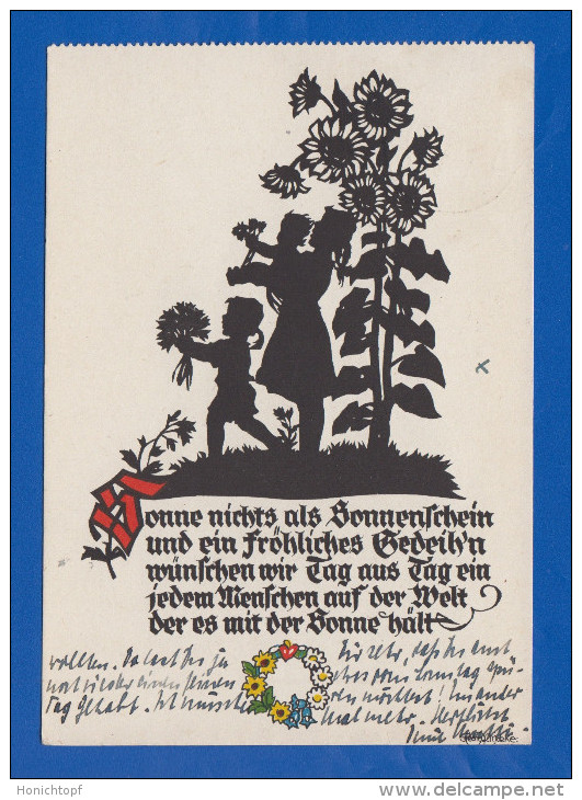Scherenschnitt; Plischke-Karte; 1941 - Silueta
