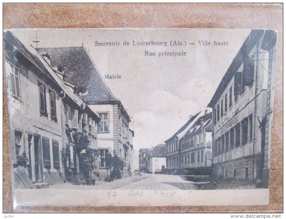 SOUVENIR DE LAUTERBOURG RUE PRINCIPALE   Petite Usure - Lauterbourg