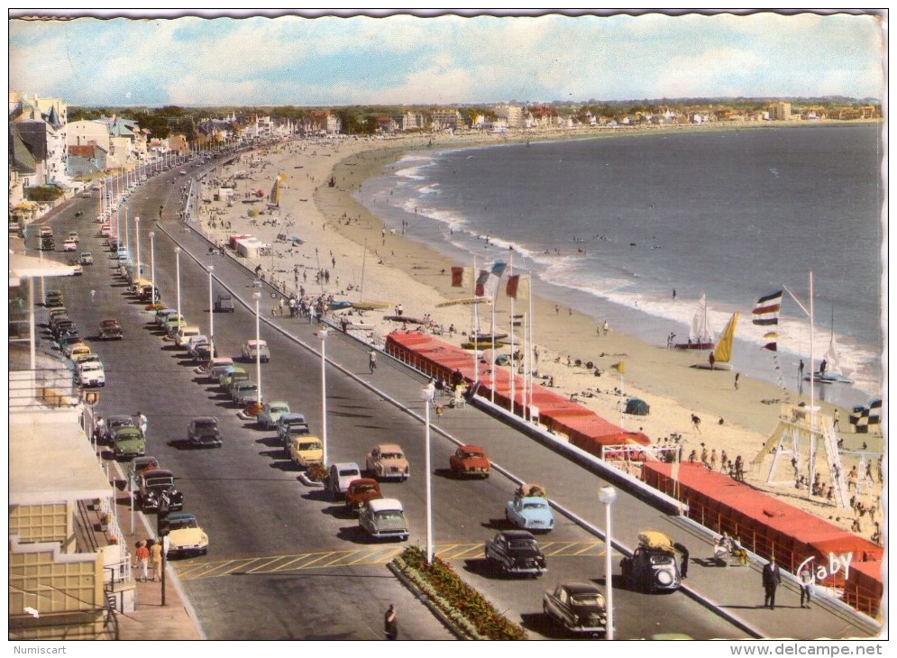 La Baule.. Animée.. Le Boulevard De L'Océan.. La Plage.. Voitures.. DS Citroën - La Baule-Escoublac