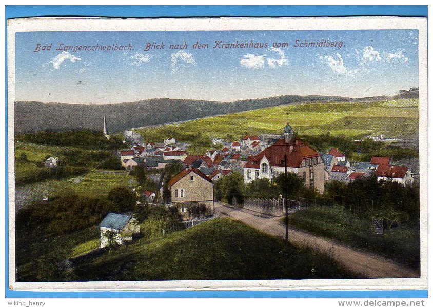 Bad Schwalbach - Blick Nach Dem Krankenhaus Vom Schmidtberg - Bad Schwalbach