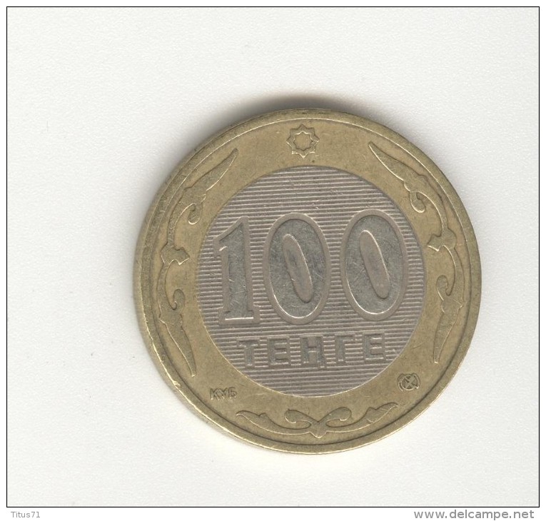 100 Tenge Kazakhstan Bimétallique / Bimetalic 2002 - Kazachstan