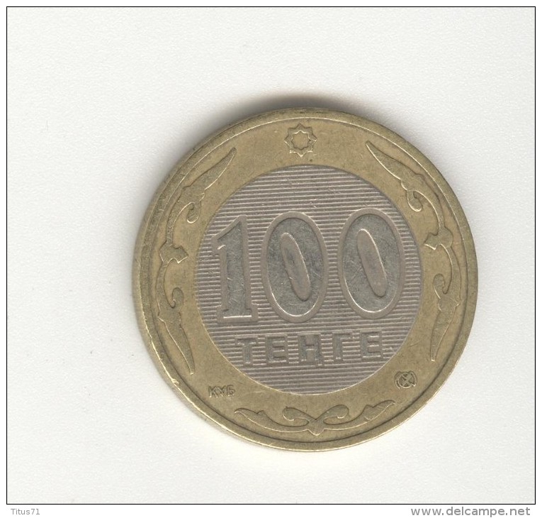 100 Tenge Kazakhstan Bimétallique / Bimetalic 2002 - Kasachstan