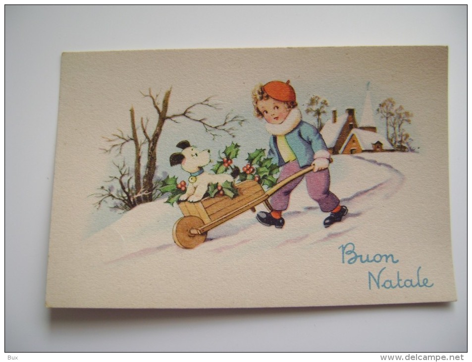 BUON NATALE  NOEL      POSTCARD UNUSED    CONDITION PHOTO FORMATO PICCOLO - Altri & Non Classificati