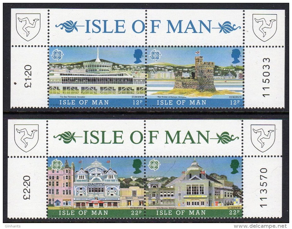 GB ISLE OF MAN IOM - 1987 EUROPA SET (4V) FINE MNH ** SG 344-347 - Isle Of Man