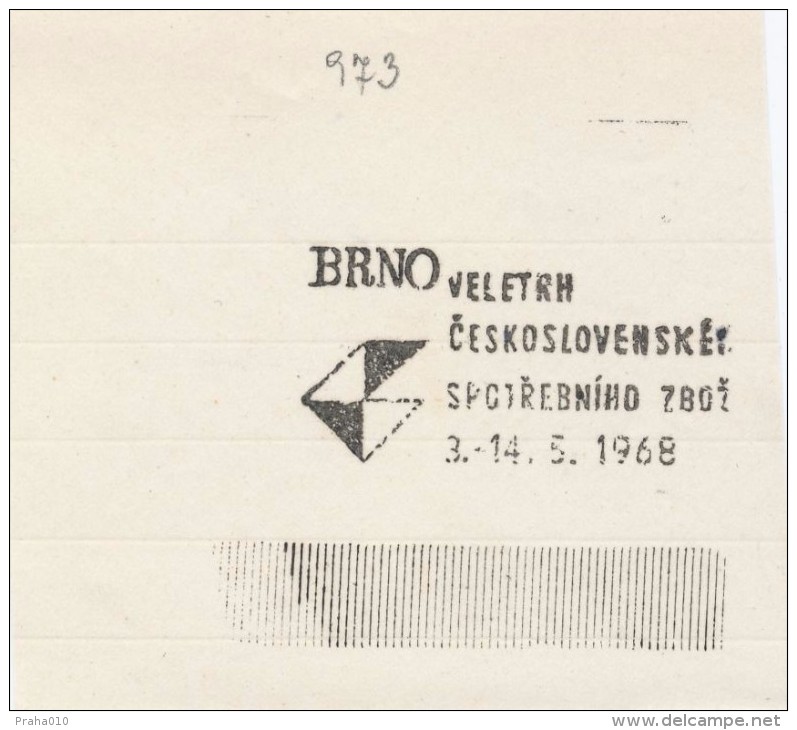 J2349 - Czechoslovakia (1945-79) Control Imprint Stamp Machine (R!): BRNO Fair Czechoslovak Consumer Goods (CZ) - Proofs & Reprints