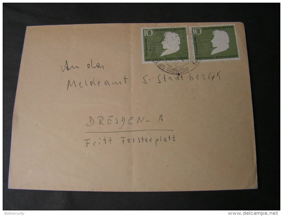 == BRD MeF 1954 - Storia Postale