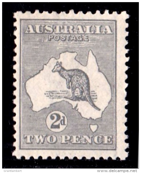 Australia 1918 Kangaroo 2d Grey 3rd Watermark Die IIA - Listed Variety - Ungebraucht