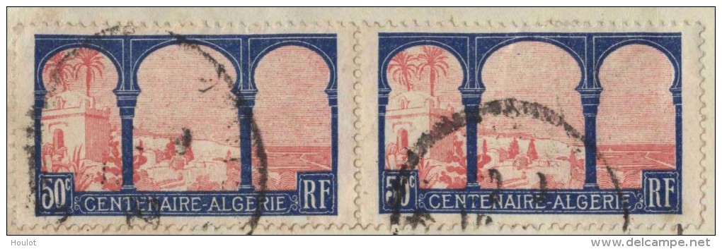 Maury N° 263 Centenaire De L'Algérie, 3 Timbre Sur Un  Lettre Pour Dänemark, Copenhagen - Briefe U. Dokumente