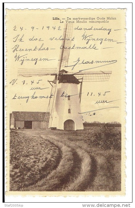 Lille - De Merkwaardige Oude Molen - 1942 - Lille