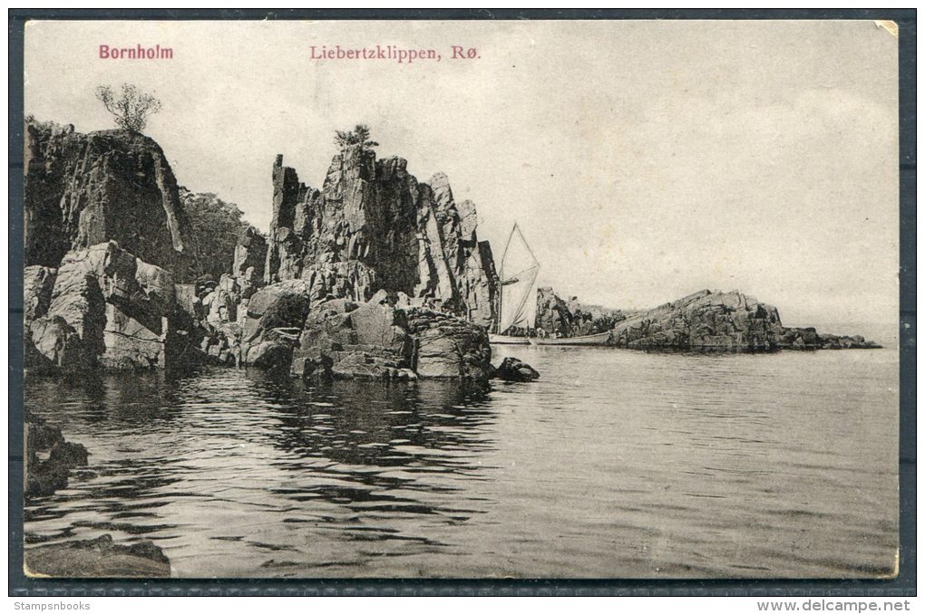 1909 Denmark Bornholm Postcard Ronne - Brieven En Documenten