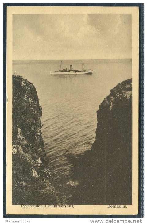 1914 Denmark Bornholm Postcard Aakirkeby - Covers & Documents