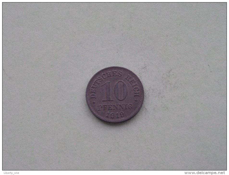 1919 - 10 PFENNIG / KM 26 ( For Grade , Please See Photo ) ! - 10 Pfennig